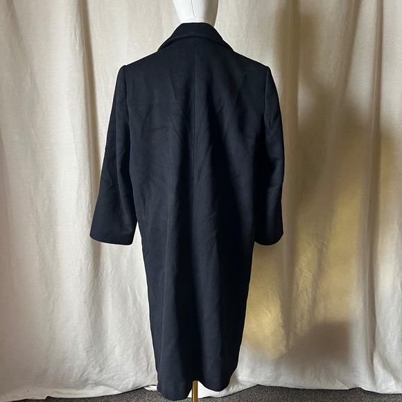 Vintage Forecaster of Boston Black Wool Military Coat USA Size 12 - Picture 5 of 8